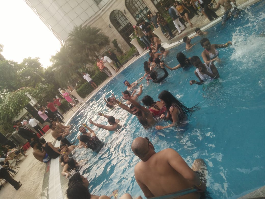 Summer pool party