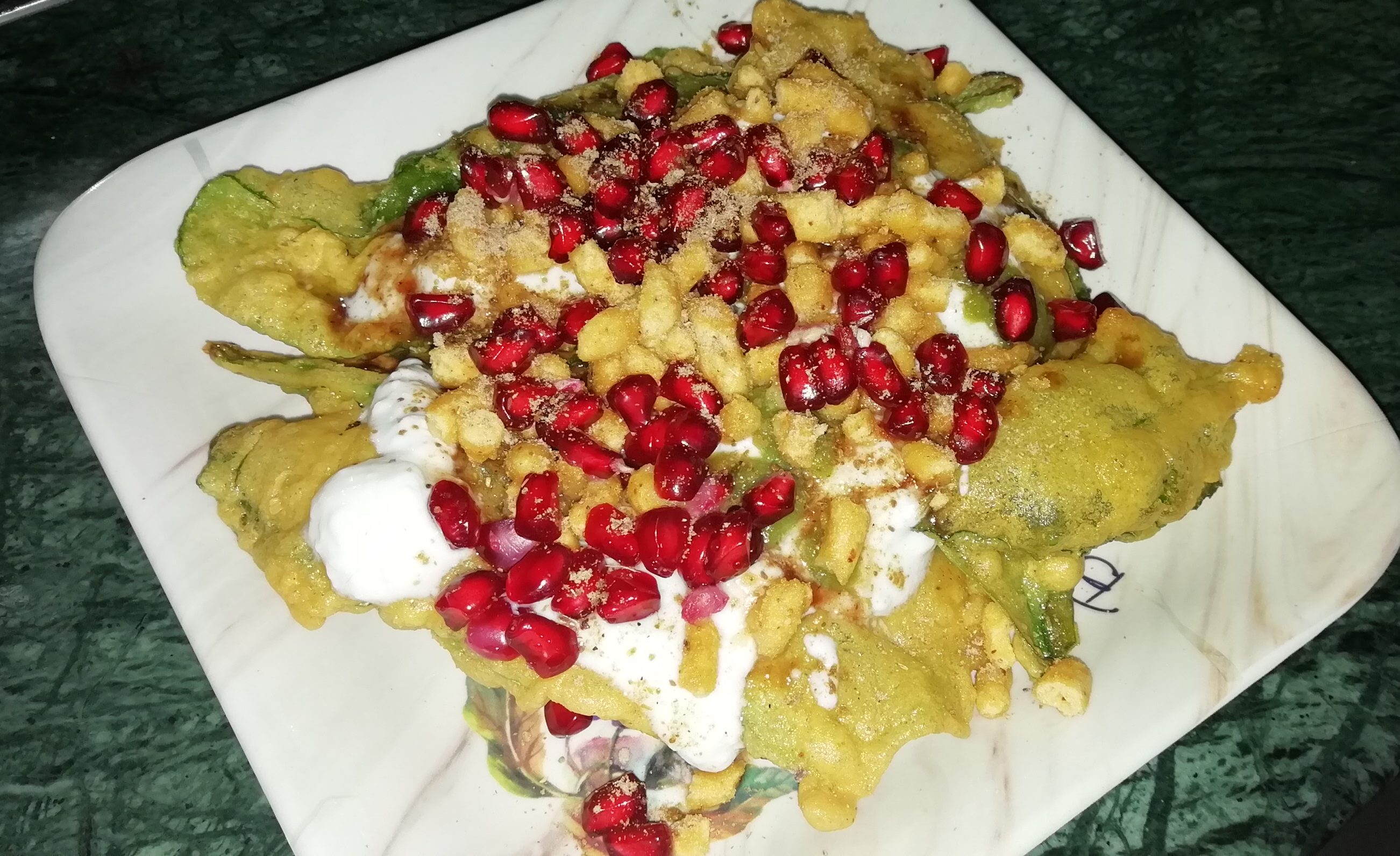 Spinach Leaf Chaat